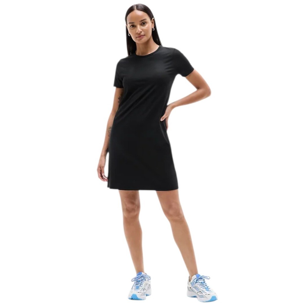 Athleta Essential Tee Dress In Black Sz XL
